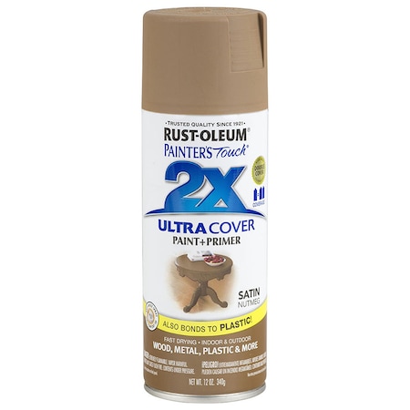 Rust-Oleum Spray Paint, Nutmeg, Satin, 12 oz 249070
